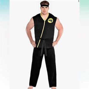 Cobra Kai Black martial arts Costume NEW men’s plus size 2XL 48-52 Halloween